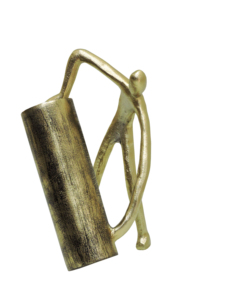 Florero Abstracto de Metal Dorado - Florero Escultural Figurativo, Decoración Artística Humanoide para Mesa, Centro de Mesa Único - Product Image 3