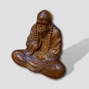 Elegante Estatua de Mago Zen de Madera de Palisandro, Escultura Religiosa Tallada a Mano para el Hogar u Oficina - Product Image 5