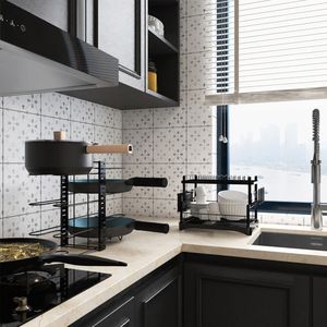 Organizzatore da Cucina a 8 Livelli Regolabile per Pentole, Padelle, Coperchi e Utensili - 3 Metodi Fai-da-te - Organizer per Pentole e Padelle da Armadietto - Product Image 3