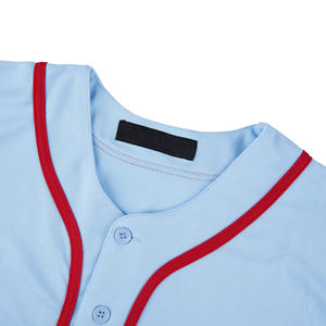 Ropa Deportiva Transpirable OEM Personalizada con MOQ Bajo, Jersey de Béisbol con Cuello Redondo y Mangas Cortas, Fabricante en Pakistán - Product Image 4