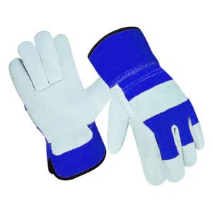Guantes de Seguridad Industriales Antiestáticos, Transpirables y Duraderos, de Algodón y Piel de Vacuno, para Protección Laboral - Product Image 2