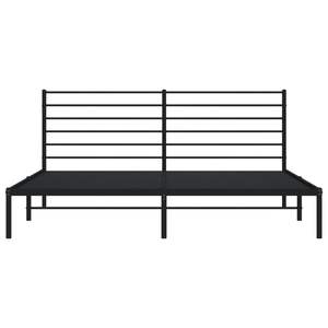 โครงเตียงเหล็กสีดำแบบเตียงคู่ทรงสี่เหลี่ยม - Product Image 6