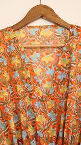 Vestido Kaftán de Algodón con Estampado Floral para Mujer, Cómodo para Uso Diario, Caftán de Playa - Product Image 2