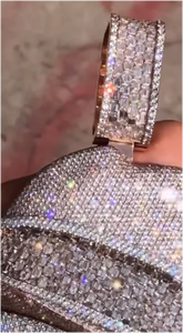 Colgante Personalizado con Diamantes Moissanite VVS, Plata de Ley S925, Estilo Hip Hop, Regalo de Halloween, Joyería con Diseño 3D - Product Image 5