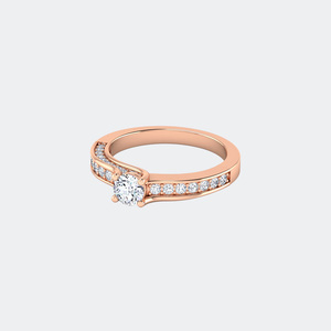 Bague solitaire avec diamant rond de 1,00 carat - Product Image 6