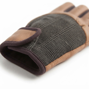 Guantes Deportivos Qaswa Premium de Medio Dedo, de Piel Vacuna, Ligeros, con Cordones, Resistentes a Impactos, Transpirables, para Fitness, Levantamiento de Pesas y Ciclismo - Product Image 6