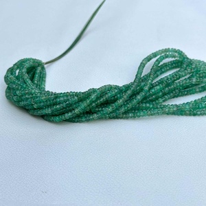 3mm 4mm Naturel Vert Émeraude Facettes Rondelle Pierre précieuse AAA + Qualité Colliers de mode DIY Handmade Trending Jewelry - Product Image 5