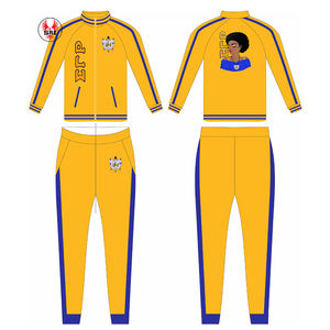 Ensemble de survêtement sport pour homme : sweat à capuche à manches longues, pantalon de jogging coupe ajustée, survêtement complet avec bandes latérales - Product Image 3