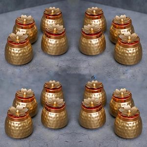 Premium Brass Container Affordable Decorative Storage <b>Jar</b> for Kitchen <b>Spices</b> and Storage - Product Image 5