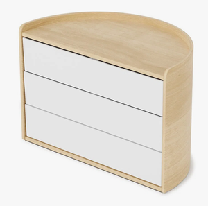 Nordic Style Swivel Makeup and Jewelry Storage Case - Multi-Layer Rotating Tabletop Organizer for <b>Watch</b>, <b>Rings</b>, and Cosmetics - Product Image 2