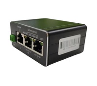 Injecteur POE 10 / 100 / 1000 Mbps Taux DC48-56V en 48V 30W Sortie 2 Ports Gigabit Injecteur PoE passif