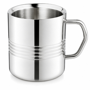 Mug isotherme en acier inoxydable à double paroi avec logo personnalisé, durable et écologique, pour le camping, les voyages en plein air, le café et les boissons. - Product Image 4