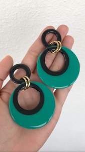 <b>Resin</b> <b>Crafts</b> Trendy <b>Resin</b> Earrings For Women Colorful Design Stylish Modern Fashion Jewelry Perfect For Daily Wear Parties - Product Image 3