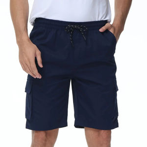 Pantalones Cortos Cargo Personalizados de Algodón y Elastano para Hombre, Cintura Media, Estilo Vintage, Cierre con Cordón, Transpirables, Casuales, Holgados, para Trabajo - Product Image 5