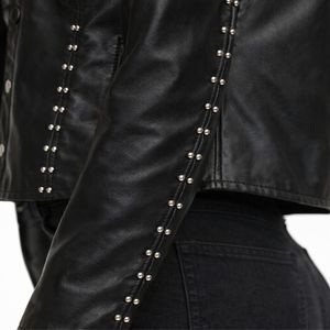 Veste d'hiver pour femme en cuir de vachette, design personnalisé, doublure en coton respirant, imperméable, rembourrée de duvet, amovible, best-seller, coupe slim - Product Image 3