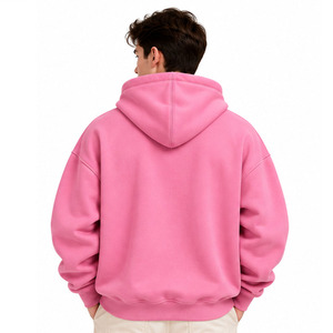 เสื้อฮู้ดดี้โอเวอร์ไซส์สำหรับผู้ชาย แบบสวมหัว สไตล์หลวม หนานุ่ม ใส่สบาย เหมาะกับสตรีทแวร์ ฤดูหนาว ออกกำลังกาย เล่นกีฬา ขายส่ง - Product Image 2