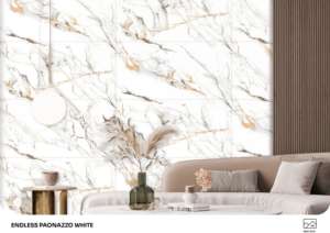 Carreaux de porcelaine brillants de design moderne haut de gamme, format 600x1200, grands carreaux pour usage commercial - Product Image 4