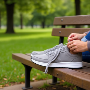 Laccio per Scarpe Ilan 90 Cm Grigio per Sneakers - Product Image 2