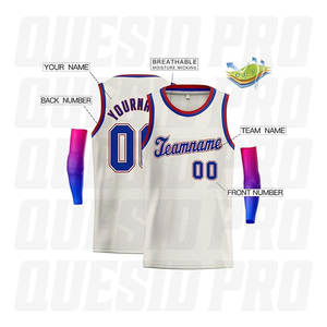 Maillots de basketball pour hommes grandes tailles en gros – Respirants, brodés, réversibles, en mesh, pour l'entraînement d'équipe - Product Image 2