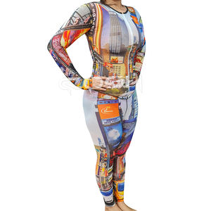 Mono Sublimado Personalizado, Corte Ajustado, con Cierre y Leggings – Conjunto de Mono Moderno para Streetwear - Product Image 3