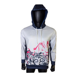 Sudadera con capucha de punto para hombre, de moda, bordada, oversize, personalizada, al por mayor, con estampado por sublimación, 100% algodón - Product Image 3