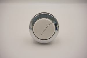 Bouton de chasse d'eau double rond pour toilettes deux pièces, chromé, en plastique ABS, écologique, design traditionnel, garantie 1 an - Product Image 3