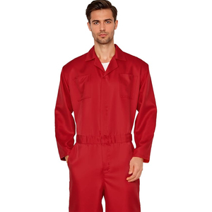 Uniforme de Trabajo Resistente para Hombre, para Reparación de Automóviles, de Algodón Rojo, Manga Larga, a Prueba de Polvo, para Operador de Máquinas - Product Image 2
