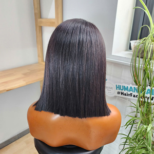 Raw Hair Vietnamese <b>Bob</b> <b>Wig</b> for Burgundy High Quality No Tangle No Shedding GUGU HAIR VIETNAM Wholesale Price - Product Image 3