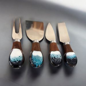 Premium Stainless Steel Resin Cutlery <b>Knife</b> Designer Flatware <b>Knife</b> with Resin Grip - Product Image 3