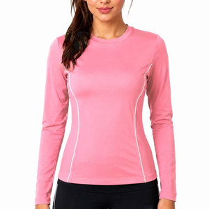 Camiseta Deportiva de Manga Larga para Mujer, Compresión, Ajuste al Cuerpo, Elástica en 4 Direcciones, Cuello Redondo, Sin Costuras, para Gimnasio y Running, Venta al Por Mayor - Product Image 6