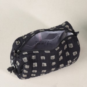 Wholesale Assorted Indian Hand Block Print Quilted Cotton Toiletry Bag Set of 3 - Product Image 2