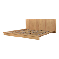 Cadre de lit en bois nordique de haute qualité, mobilier de chambre minimaliste pour appartement et villa modernes