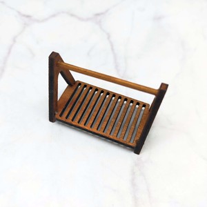 Estante de madera en miniatura para pan, soporte de comida para casa de muñecas, soporte de exhibición de una sola capa para decoración de escenas de juego, para mayores de 14 años - Product Image 3