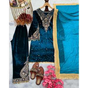 Elegante Conjunto de Traje para Mujer con Dupatta, Hermoso Accesorio de Moda en Tendencia - Product Image 2