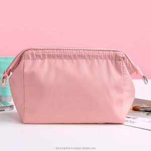 Custom Logo Small Cosmetic <b>Bag</b> Coin Pouch Travel Makeup <b>Bag</b> Canvas Pouch Zipper <b>Toiletry</b> <b>Bag</b> Wholesale OEM from Vietnam Factory - Product Image 1