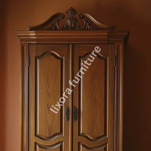 Luxury Handcrafted Solid Wood 2 Door Wardrobe Ornate Victorian Carving Premium Finish Armoire - Product Image 2