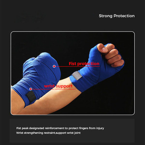 Vendas de Boxeo Duraderas 100% Algodón con Logotipo Personalizado para Fitness y Entrenamiento - Product Image 2