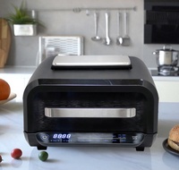 Penjualan Terbaik: Penggorengan Udara Listrik Mewah 8 in 1 Tanpa Minyak dengan Kontrol Digital untuk Penggunaan Rumah Tangga & RV - Panggang, Bakar, Grill & Lainnya