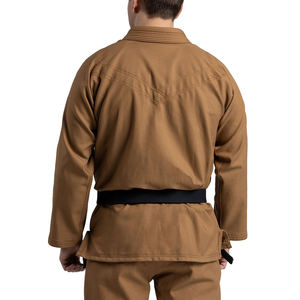 Kimono de BJJ léger et lavé, unisexe, en tissu de coton perlé respirant, pour le judo, avec ceinture noire et options personnalisées - Product Image 3