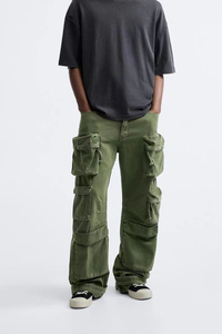 Pantalones Cargo Rectos para Hombre con Logotipo Personalizado, Nuevo Modelo, Transpirables, Casuales, de Corte Holgado - Product Image 3