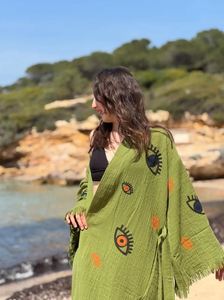 ชุดกิโมโนพิมพ์ลายดีไซน์ใหม่ลายตาปีศาจ สีสันสดใส สำหรับใช้ในชีวิตประจำวัน งานแฮนด์เมดสำหรับเด็กหญิงและผู้หญิง ผ้ากิโมโนแฟชั่น - Product Image 3