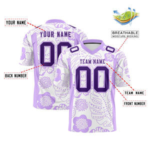 Camiseta de Fútbol Personalizada con Sublimación, Diseño de Bordado, Malla Transpirable, Estilo Urbano, para Equipos Nacionales de Fútbol Americano - Product Image 5