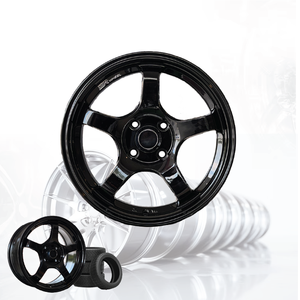 ล้อรถยนต์อลูมิเนียมอัลลอย 3R สีดำเงา JDM ขนาด 15 นิ้ว 4 รู 100 04115-V17 - Product Image 5