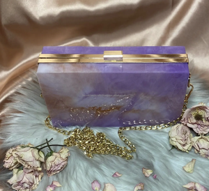 Bolso de Mano de Resina con Diseño Esculpido a Mano, Modelo Exclusivo de Amor Artificial, con Asa de Latón, para Regalos de Boda o San Valentín - Product Image 4