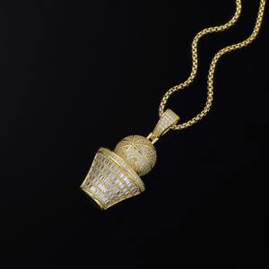 Collar con colgante chapado en oro de moda para hombre – Joyería de moda, artículo de regalo, joyería de moda ligera - Product Image 2