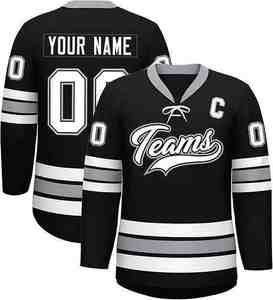 Custom High-quality Ice Hockey Uniform Jersey <b>Socks</b> Set Short Printed Front Sublimation Breathable 100% <b>Polyester</b> Adult Unisex - Product Image 1