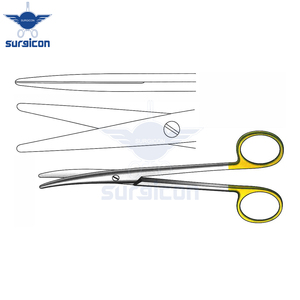 กรรไกร Mayo-Lexer ขนาด 16 ซม. / 6-1/4 นิ้ว ปลายทู่ ตรง สีทอง TC สำหรับผ่าตัดและทางการแพทย์ - Product Image 5