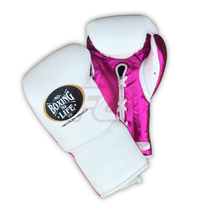 Guantes de Boxeo No Boxing No Life para Entrenamiento y Sparring, Cierre de Gancho y Bucle o con Cordones, Cuero Genuino, Absorbe la Humedad - Product Image 2