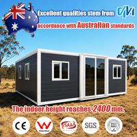 Maison préfabriquée standard australienne de 40 pieds ou 20 pieds, maison portable, maison mobile, maison conteneur extensible, villa conteneur