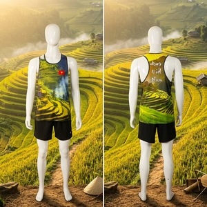 Custom Runner Tank Top OEM ODM Wholesale Quick Dry <b>Running</b> <b>Singlet</b> Manufacturer - Product Image 4